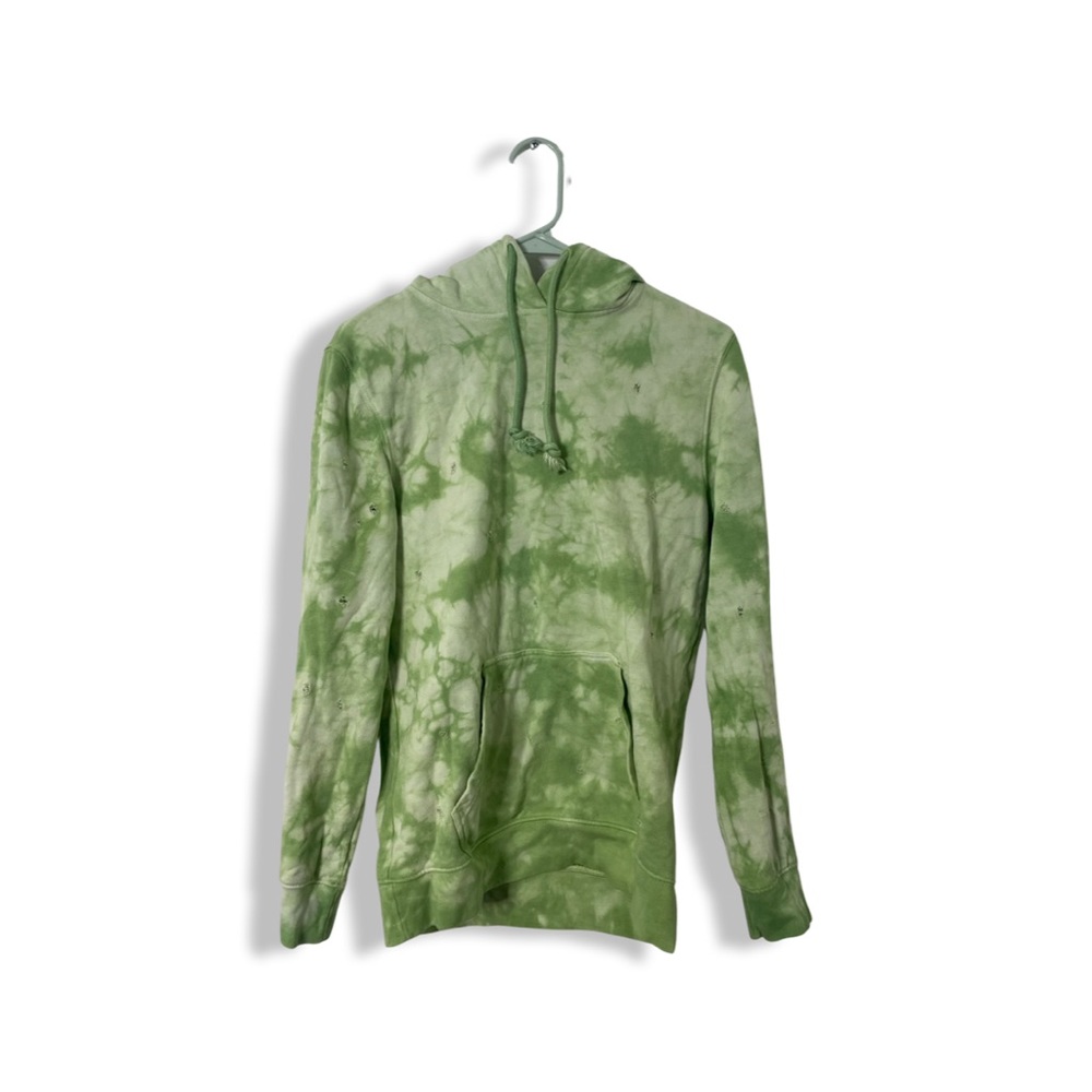 Mens 2 Piece Kappa Green Tie Dye Distressed Ripped fit Sz M|  !Rare !